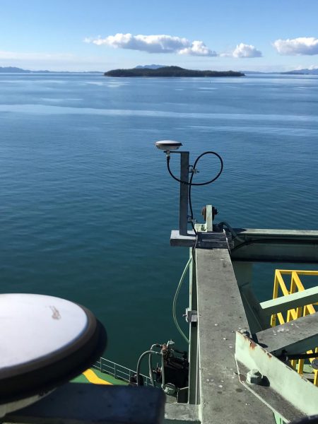 GPS Antennas on Shiploader